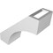 Ekena Millwork 3 1/2-in. W x 8-in. D x 8-in. H Westlake Architectural Grade PVC Knee Brace BRCP035X08X08WTL - alternate 3